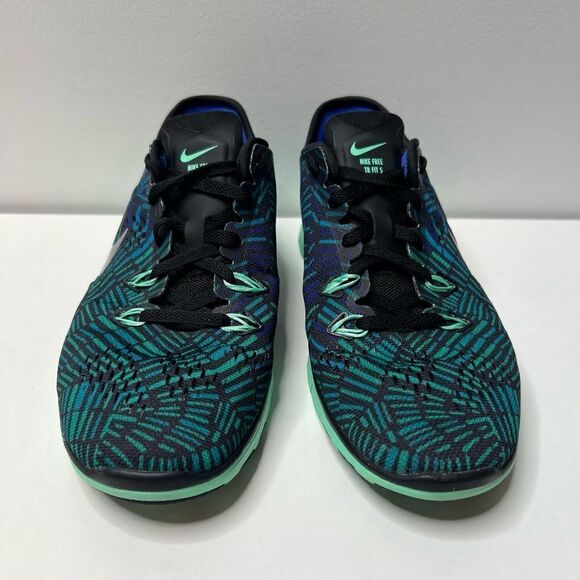 Nike Free 5.0 TR Fit 5 Blue Green Training Sneakers Womens Size 6.5 Athletic Run - Picture 3 of 10